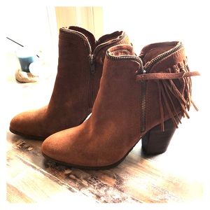 Dolce Vita Double Zip Suede Booties